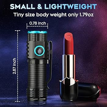 ULTRAFIRE Mini Flashlight, 1000 High Lumens Pocket EDC